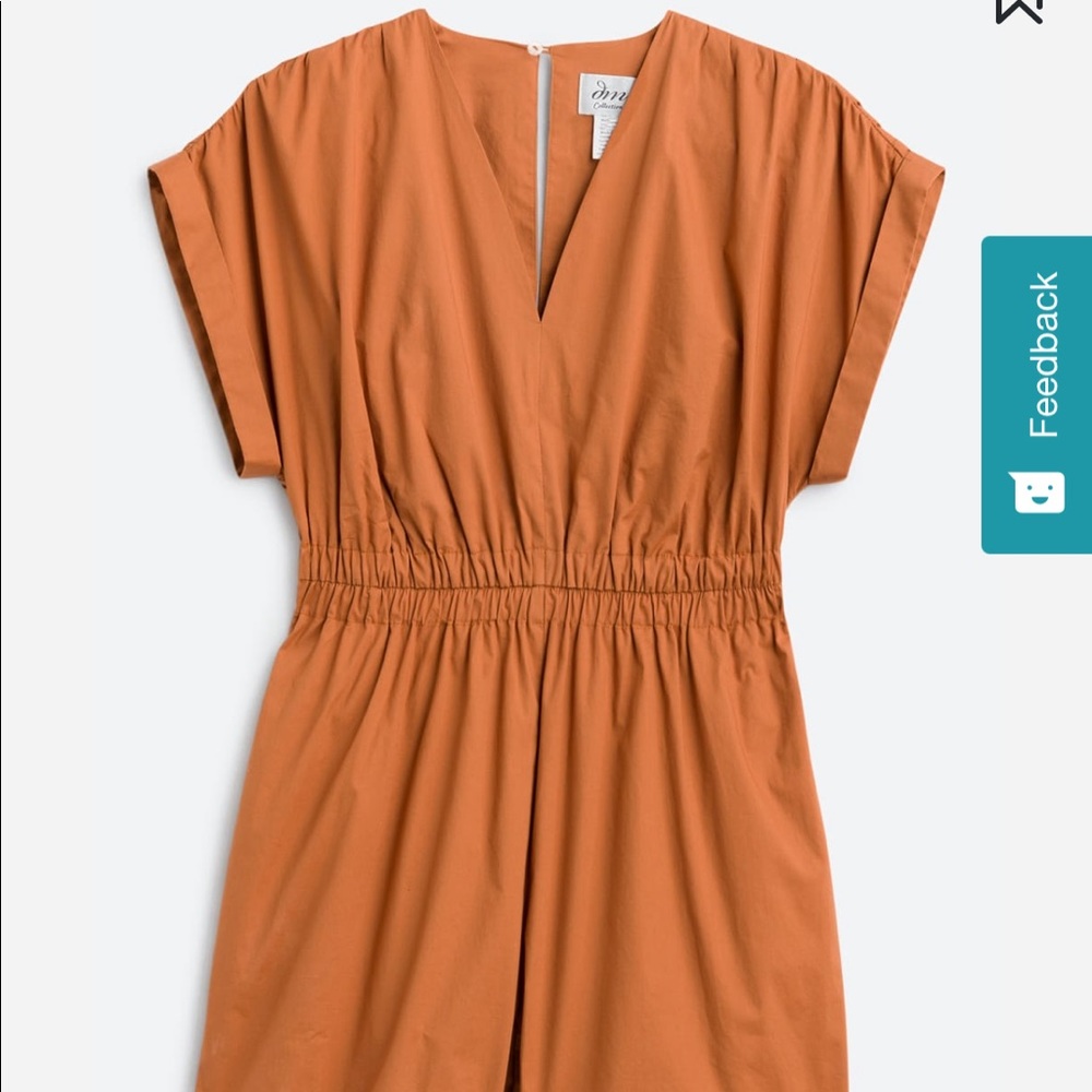 Rust orange romper